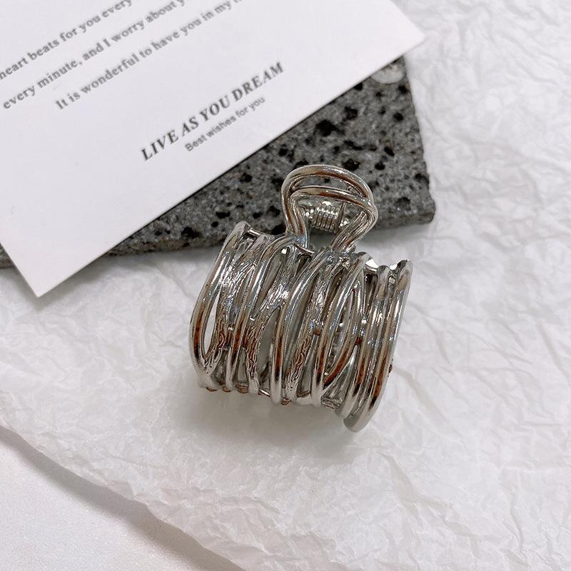 

Высокий хвостик-заколка Qimin 2023 Anti-Collapse null серебряный