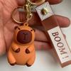New Brown Capybara Keychain Toy Pendant Decoration For Bags, Purses