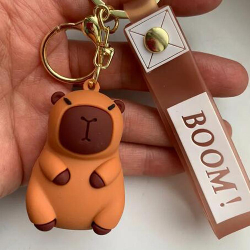 New Brown Capybara Keychain Toy Pendant Decoration For Bags, Purses