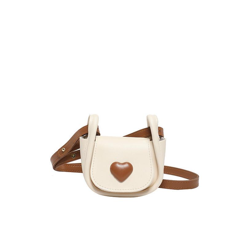 Pu Material Mini Crossbody Bag With Street Style Elements белый