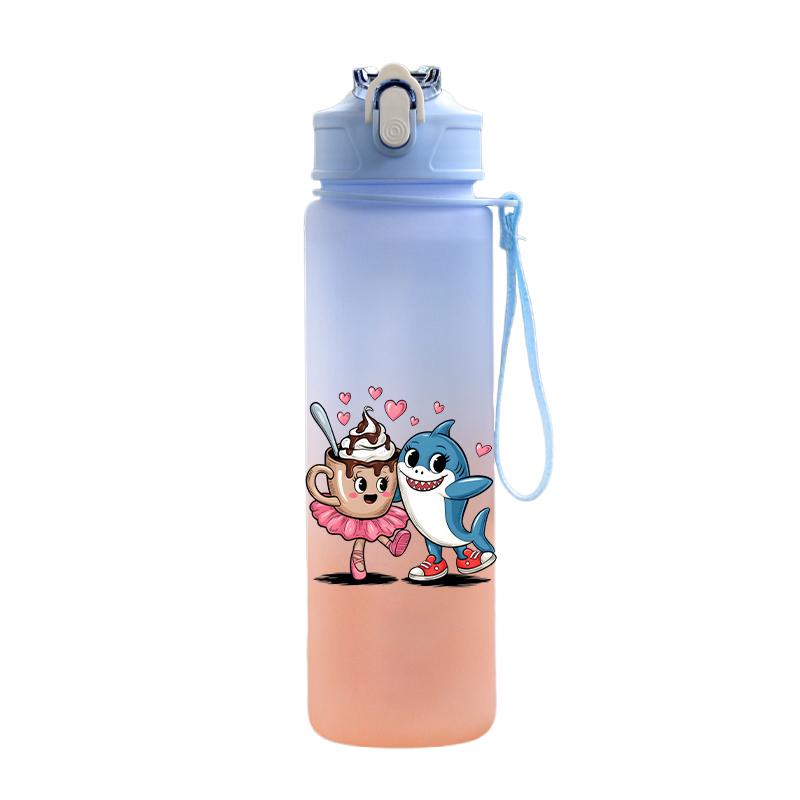 Tuang Tuang Tuang Printed 750Ml Water Bottle Anime Cartoon Large Capacity Drinking Cup Portable Outdoor Sports Water Cup Children Gift