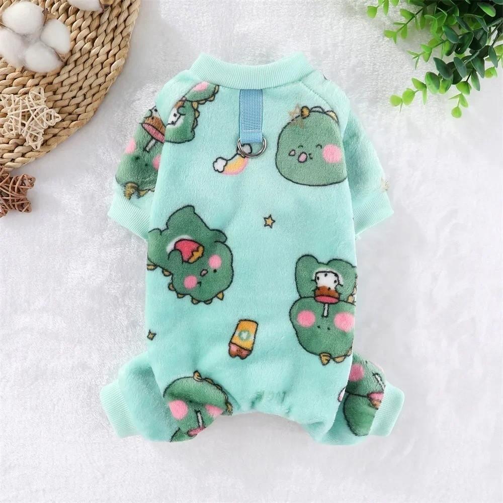 New Winter Warm Dog Jumpsuit XS-4XL Bear Dinosaurs Pet Dog Clothes Costumes Chihuahua Poodle Pajamas Coat For Small Medium Dogs