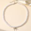 New Fashion Simple Imitation Pearl Choker Necklace For Women Vintage Elegant Beads Temperament Necklace Wedding Party Jewelry