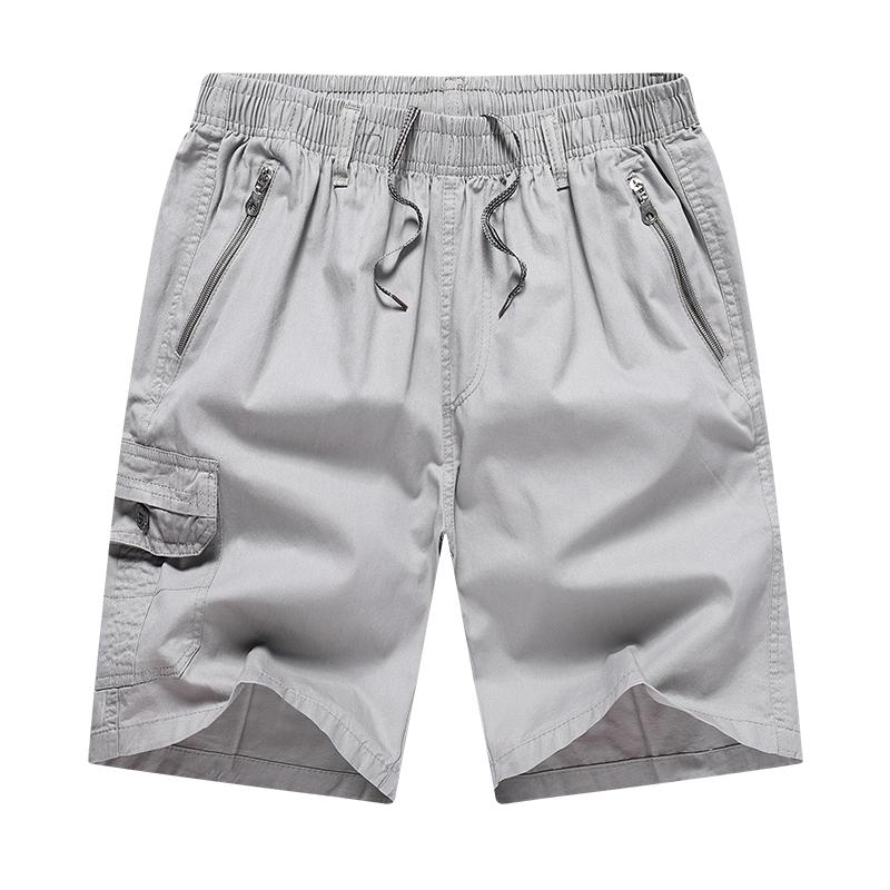 Middle-aged Men's Business Casual Five-minute Shorts Big Size Cargo Five-minute Shorts