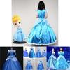 Premium Quality Gorgeous Princess Cinderella Cosplay Costume For Women With Accessories