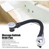 Asixxsix Overflow Bath Drain, 25.6inch Flexible Bathtub Overflow Drainer Concealed SPA Bathtub Overflow Drain Pipe for Kitchen Bathroom Bath Waste