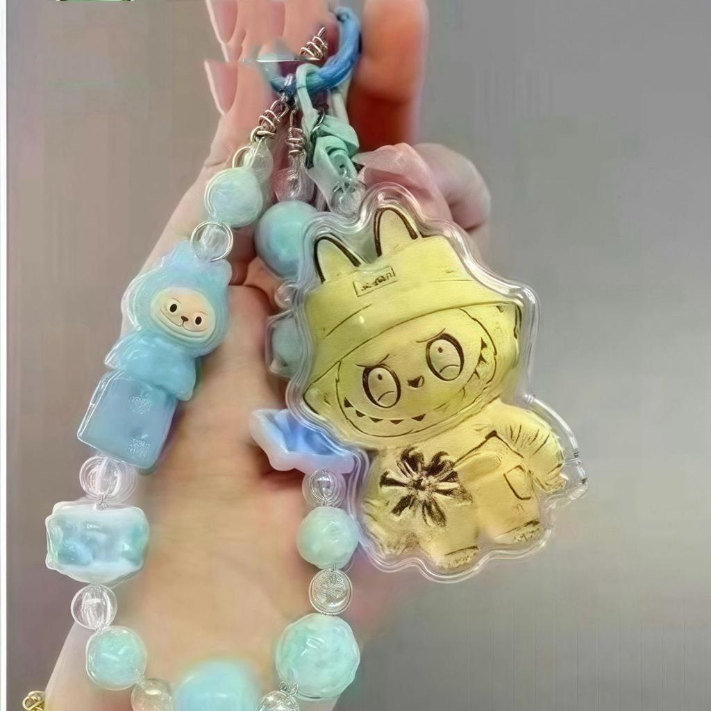 Mobile Pendant Labubu Bag Keychain Labubu Pendant Cute Cartoon Bag Pendant Gift for Girlfriend