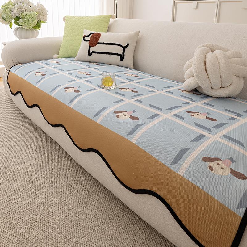 Special-Shaped Cool Sofa Cushion  New Summer Irregular One-Piece Sofa Cushion Summer Seat Cushion Cover Cloth Towel