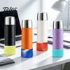 Portable Bottle Sleeve for Commute Silicone Cup Boot, Fish Scale Pattern Decor, Soft Elastic Water Protector Protective Sleeve, Anti-Slip Bottom Cover