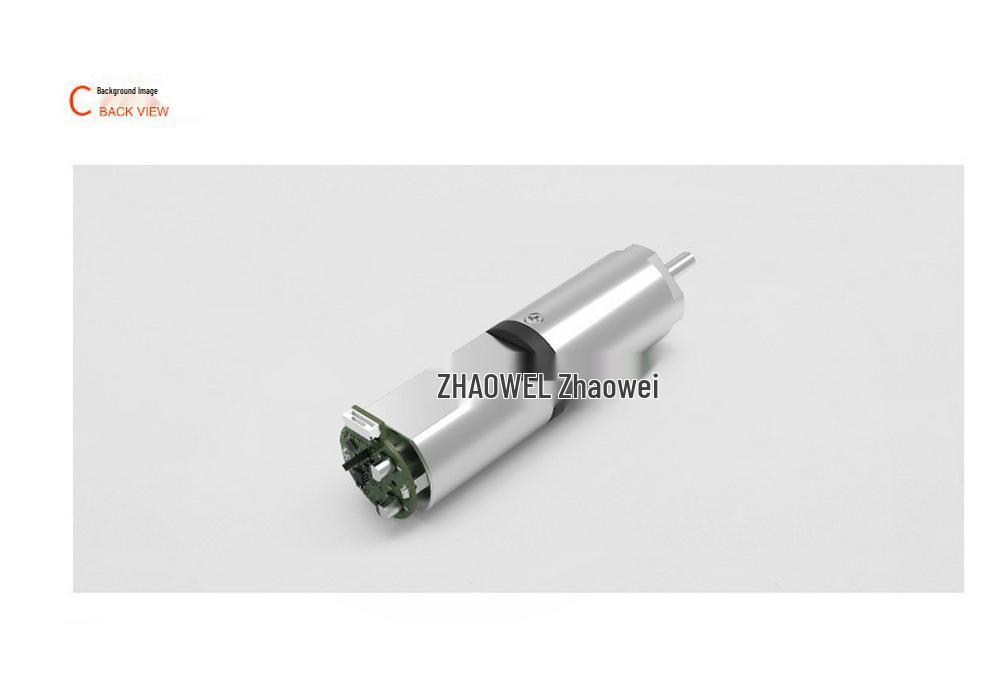 13:1 Reduction Ratio Geared Motor with Encoder & Powder Metallurgy 2-Stage Gearbox