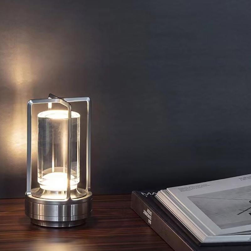 Led Cordless Table Lamp Rechargeable Touch Dimming Night Light Restaurant Bedroom Home Decor Atmosphere Lamp