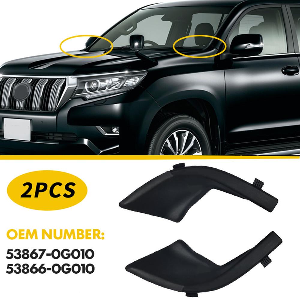 For Toyota Land Cruiser Prado 150 LC150 FJ150 2010-2017 Front Windshield Wrap Corner Wiper Side Trim Cover Replace Parts