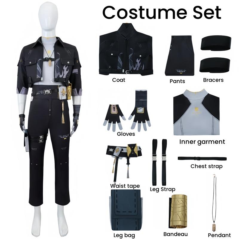 New Game Wuthering Waves Rover Cosplay Costume Rover Male Cosplay Outfit Wig Halloween Carnival Uniform Christmas Party for Men