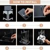 Transparent Controller Rack Small Desktop Solution Protective Angled Designs Controller Display for Game Accessories