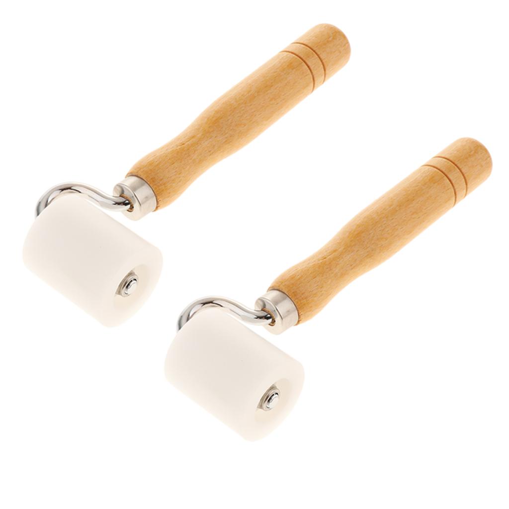 2 Piece Seam Roller POM Hand Pressure Roll DIY Tool Wooden