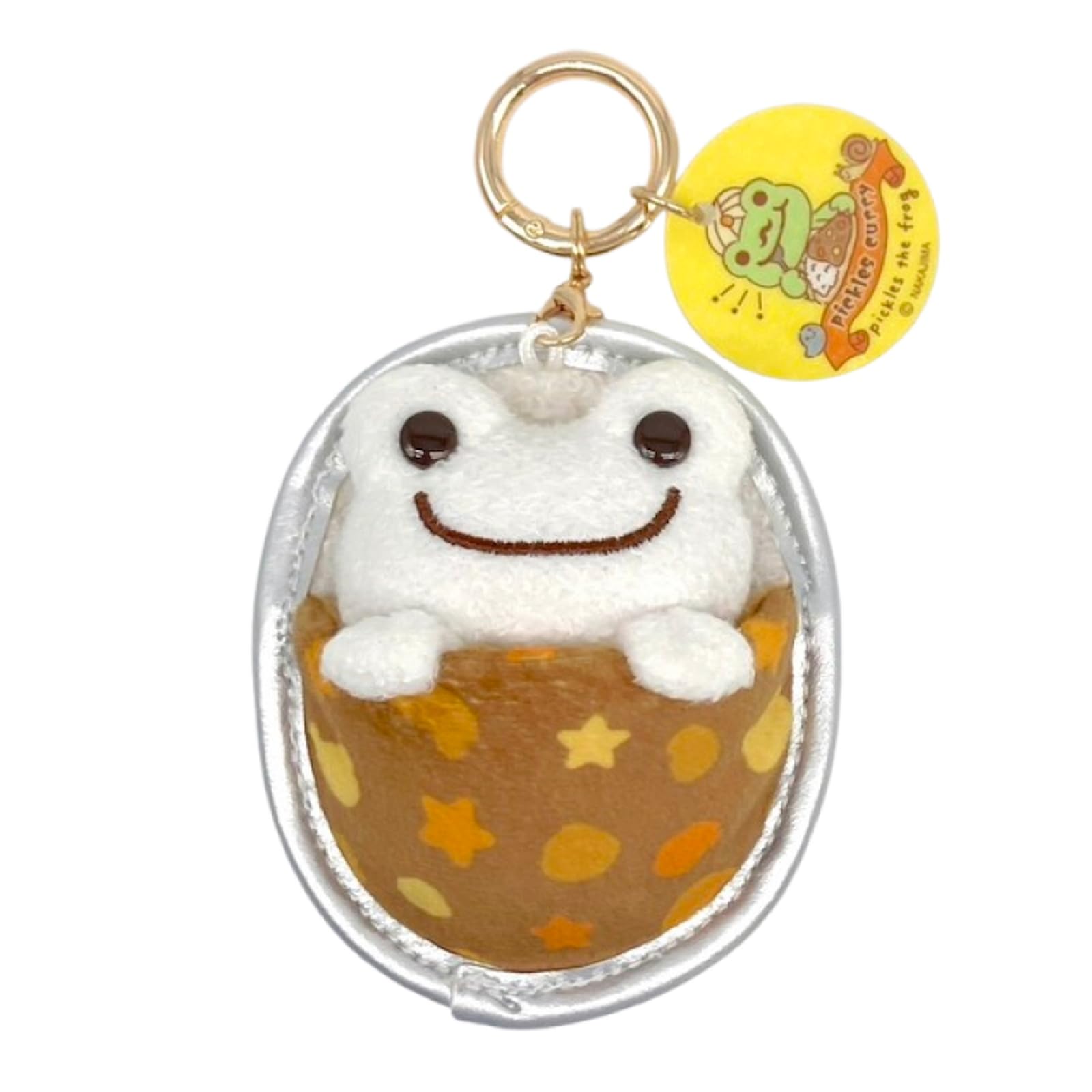 

Nakajima Corporation Pickles the Frog Smile Curry House Carabiner H9 x W7 x D4cm Mascot, Curry, 214362-25,