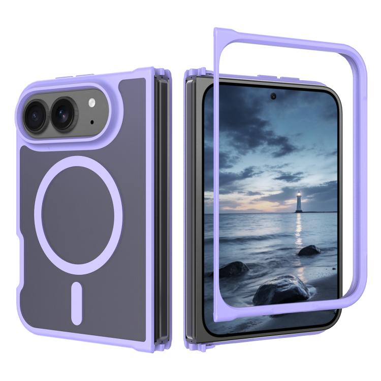 Skin Feel TPU Hybrid PC MagSafe Phone Case For iPhone Fold, Lightweight Anti-Scratch Shockproof Magnetic Protective Cover