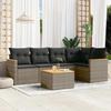 VidaXL Garden Lounge Set with Cushions 6 Pcs, Patio Sofas, Patio Furniture Set, Outdoor Furniture, Grey 3225955