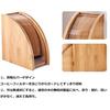 Soporte Estuche para Filtros de Café con Tapa, Bambú, Forma Cónica/Trex, Almacenamiento de Papel de Café, Soporte para Filtros de Café/Soporte para Filtros, Ahorro de Espacio, Capacidad para 100 Cafés