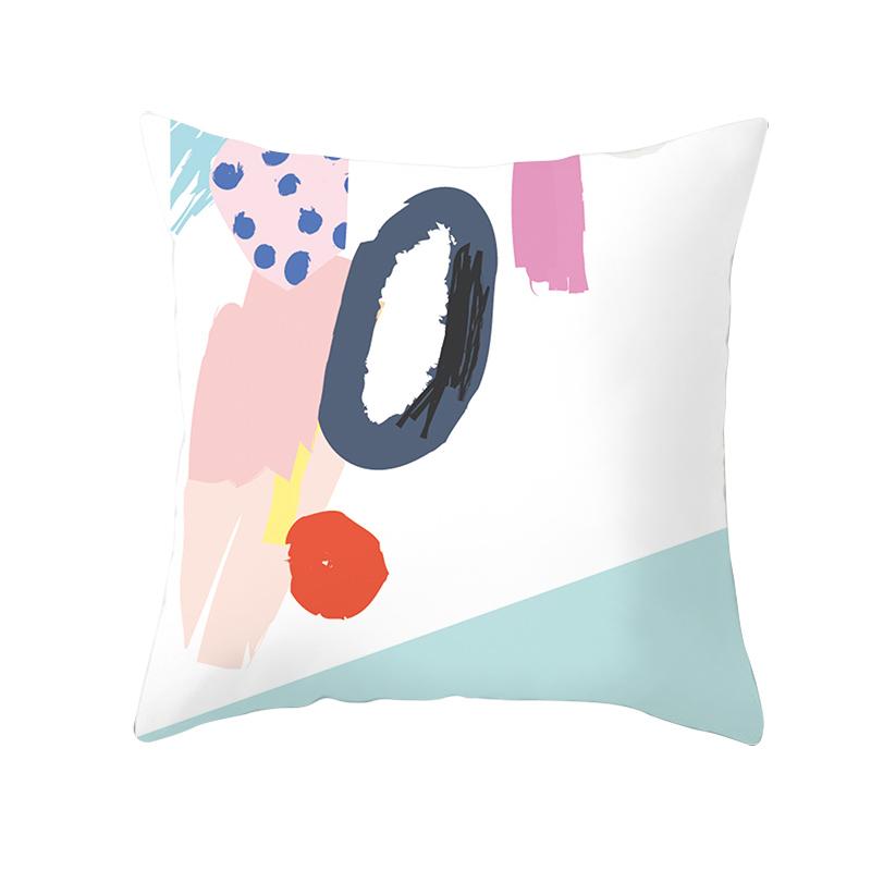 

Квадратная наволочка с геометрическим принтом, наволочка для автомобильного дивана, офисного кресла, простая наволочка для домашнего улучшения 40X40CM