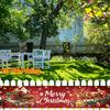 Merry Christmas Festive Lawn Yard Banner, Outdoor Holiday Welcome Front Porch Fence Decor