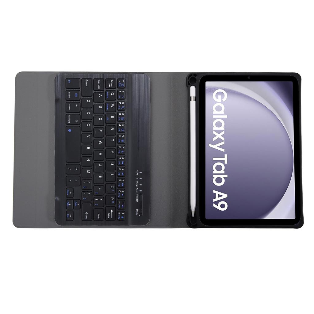 "Skórzane etui z klawiaturą Bluetooth i miejscem na rysik do Samsung Tab A9 8,7 cala" (X110/X115, X210)"