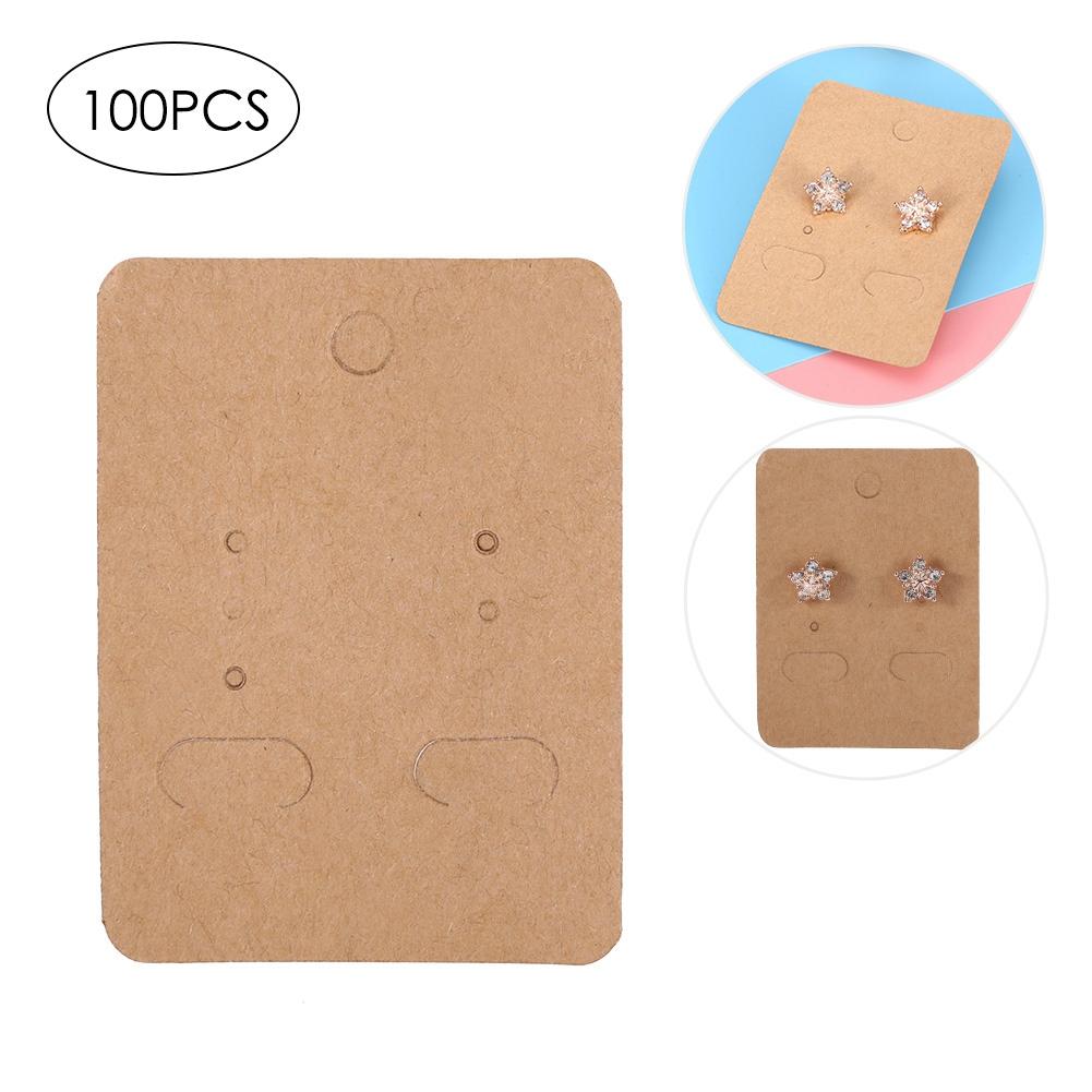 Jewelry Display Storage Paper Cards Earring Ear Stud Necklace Hairpin Hanging Card