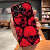 Skull Horror Patterns Phone Case For IPhone 17 Pro Max 15 Pro 16 14 Plus 12 13 Mini 11 Pro Shockproof Soft Cover