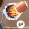 2Pcs Removable Super Bowl Wall Stickers - 3D Rugby Sport Decor for Bedroom/Living Room/Porch - Self-Adhesive Wall Decals