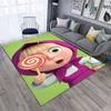 Russian animation Masha and the Bear Fairy Tale Cartoon Carpet Soft Home Living Room Bedroom Door Mat Outdoor Picnic Ground Mat rug T1