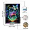New Arrival 5D DIY Full Circle Diamond Painting "Glass Vase Butterfly" Embroidery Cross Stitch Home Decor Gift