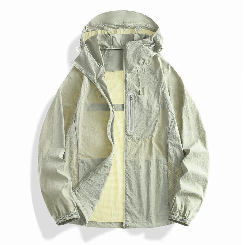 2026 Unisex Ice Silk Sun Protection Hoodie - Summer Casual Wear XS