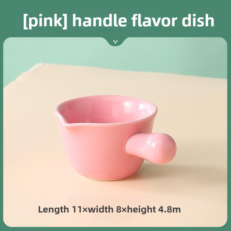 Keramischer Kaffee-Milchkrug mit Griff Kleine Milchtasse Steaksoßenbecher Milchlöffel Schnabeltasse Runde Zuckerdose Kaffeeutensilien