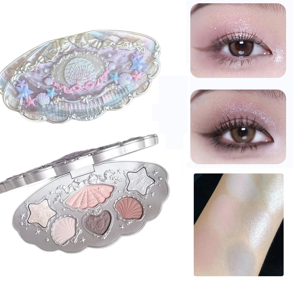 Flower Knows 2026 Bunny Garden Oogschaduw Palet Schattig Konijn Thema Alles-in-één Cosmetische Collectie met Blush & Highlighter