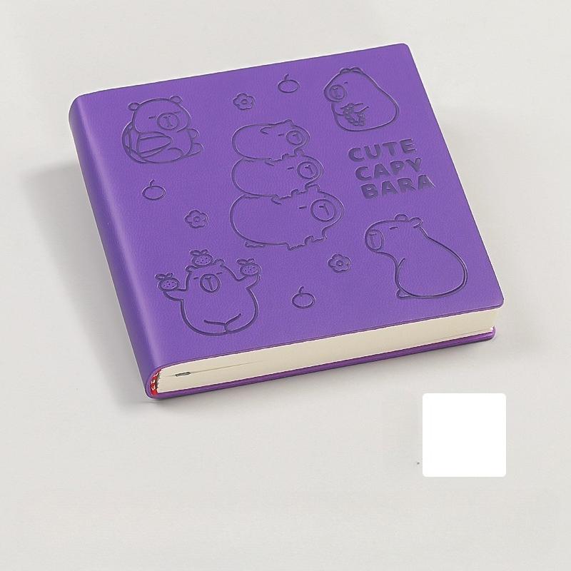 Square Notebook Small Book Cartoon Square Square Book Portable Mini Pocket Book Stamped Book Girl Heart Diary