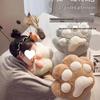 Cat Paw Blanket & Pillow: 2-in-1 Hand Warmer, Throw, & Nap Cushion
