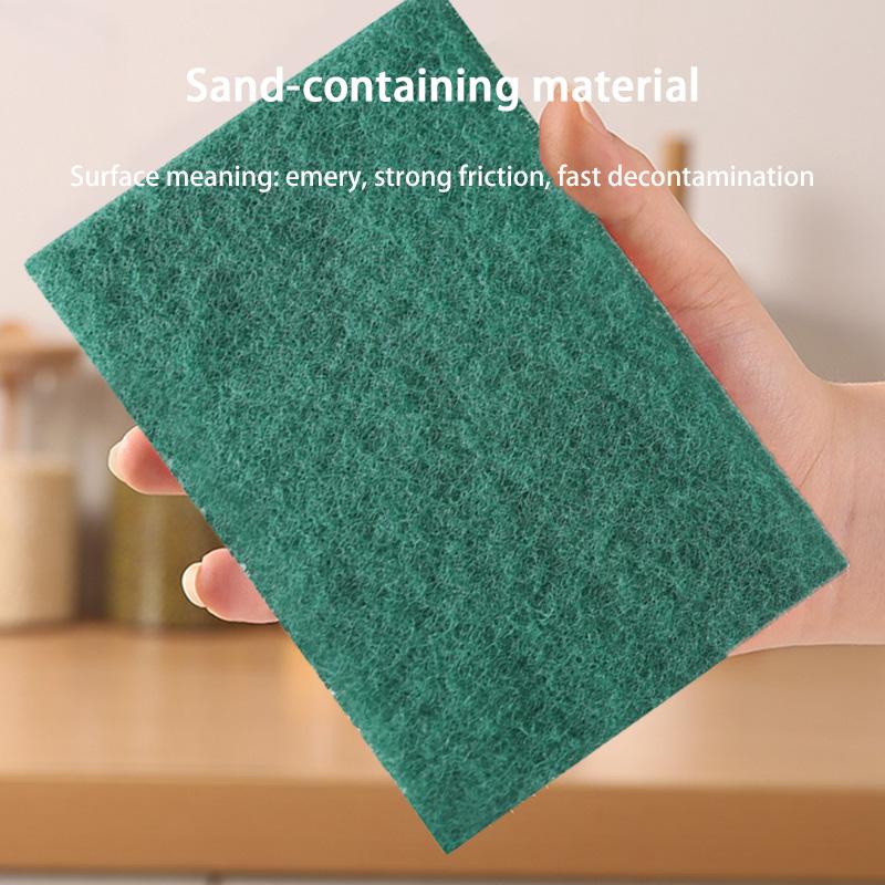 10/20/30PCS Scrub Pads Household Kitchen Oil Removal Dishwashing Pot Pads Scratch Free Multipurpose Reusable Cleaning Dishrag