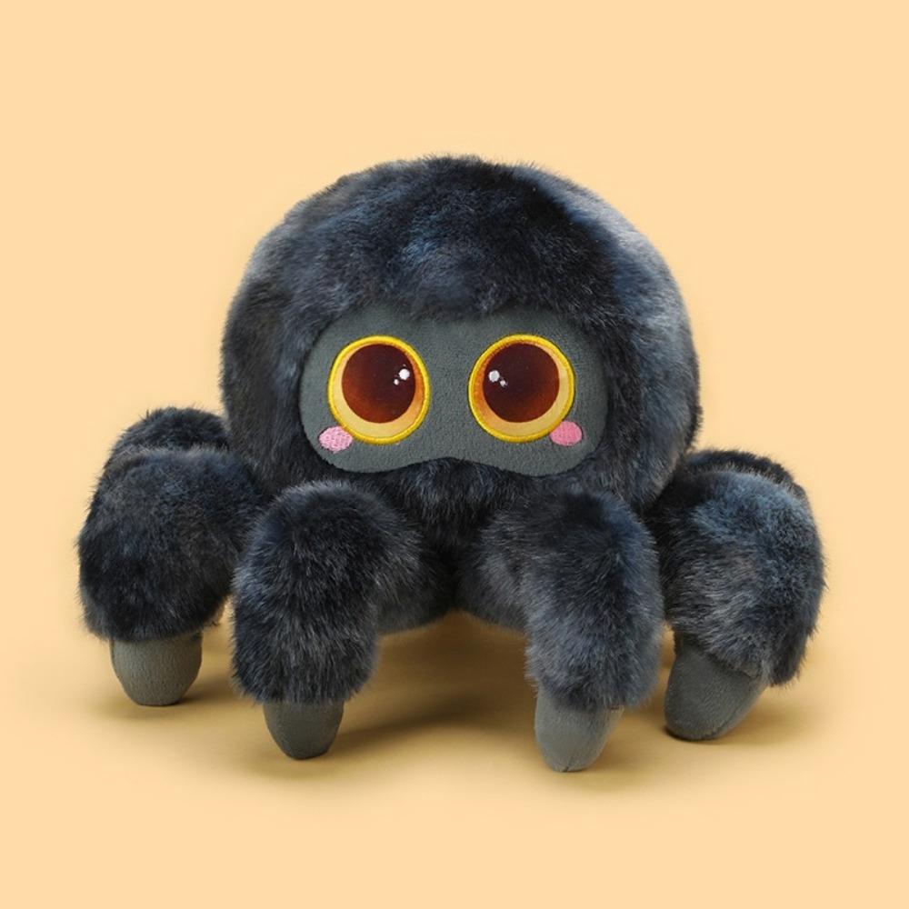 

Fluffy Spider Stuffed Animal Simulation Black Crawling Pet Doll Spider Plush Doll Birthday Parties