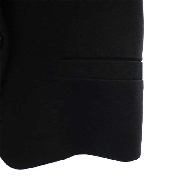 Theory luxe mezcla de lana Chaqueta sin cuello 38 Azul marino Mujer Usado