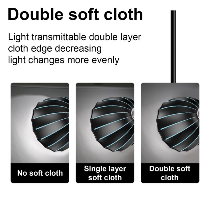 60cm Parabolic Softbox For Studio Lights, Mount With Honeycombs Grid  Photo Studio Equipment Light Box