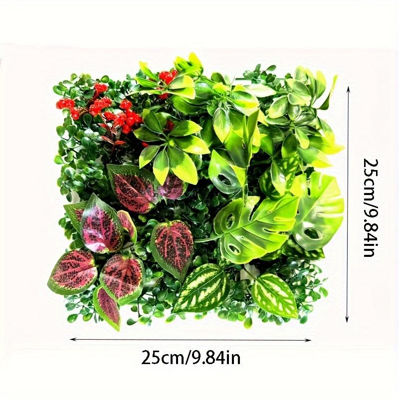 Contemporary Artificial Hedge Plants Plastic Greenery Fence Panel for Garden, Privacy Screen, Outdoor, Indoor Decor Floral Theme Decorative Swag for C