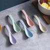 1pcs Stirring Spoon Household Wheat Straw Plastic Color Spoon Household Soup Spoons Cooking Utensils Kitchen Accessories
