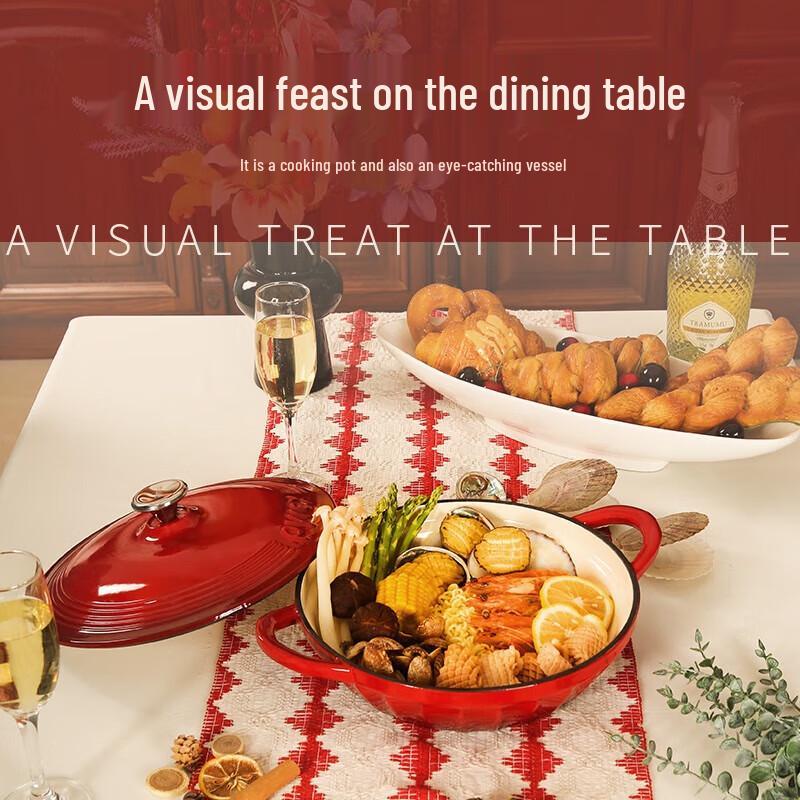 PYREX Corning Enamel Cast Iron Pot