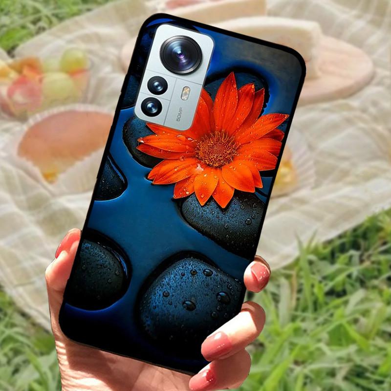 For Xiaomi Mi 12 Case 12X 12S Soft Silicone Cartoon Painted Phone Cover For Xiaomi 12 Pro Case 12S PRO Shockproof Coques Bumper