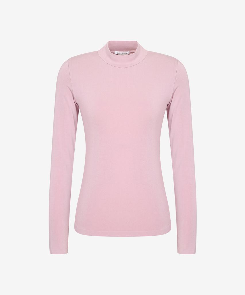 Sekeonseukin Modal Mock Neck Long Sleeve Top