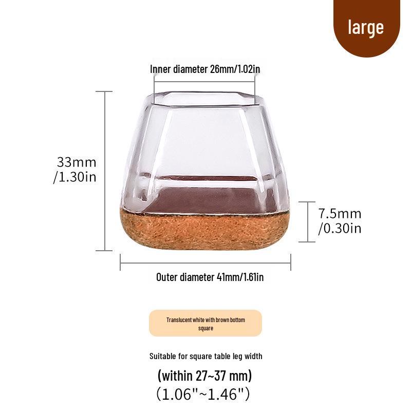 Silicone Chair and Table Leg Covers - Silent, Non-Slip Protection for Furniture