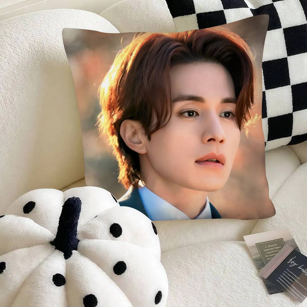 Корейский актер Ли Дон Ук Наволочка Модная Квадратная Наволочка Спальня Диван Комната Ins Декор Отдых 16x16Inch