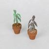 1:12 Miniature Simulation Flower Pot Green Plant Potted Model Dollhouse Home Decoration Micro Landscape Scene Ornament