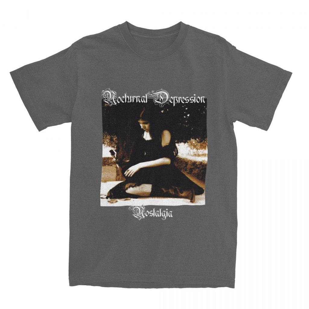 Men Women's Nocturnal Depression Black Metal Band Shirt Apparel 100% Cotton T-shirt Clothes Awesome Tee Shirt Summer