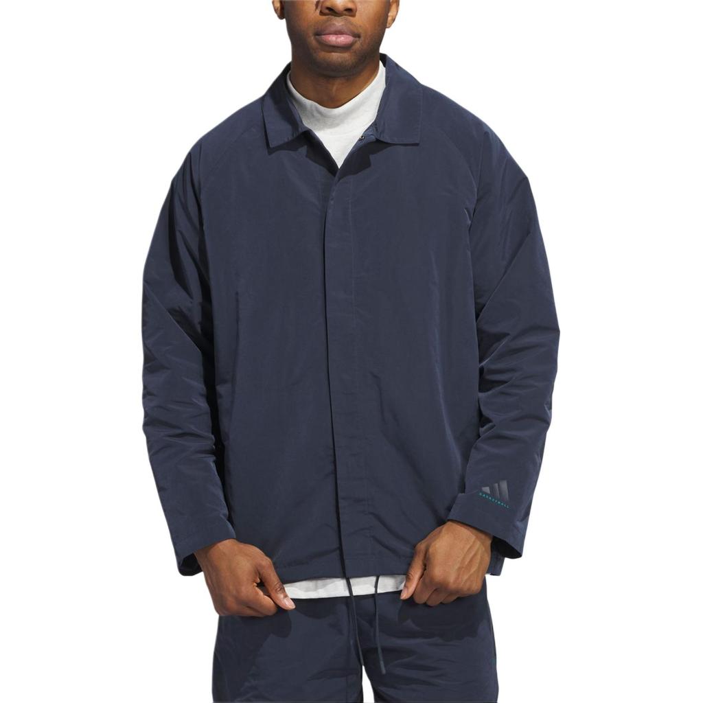 adidas The 2024 Collection Chapter 03 Basketball Coach Jacket Unisex Outerwear Midnight-Blue IW5642